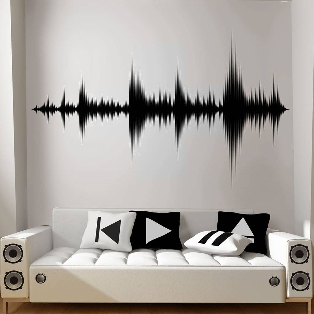 Audio Music Wave - เสียง WAVE Wall Decal Sound WAVE