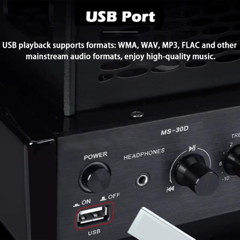Audio Music Youtube - เครื่องขยายเสียงหลอดสุญญากาศ HIFI 2.1Ch บลูทูธ 5.0 รองรับสัญญาณออปติคอลและโคแอกเชียล