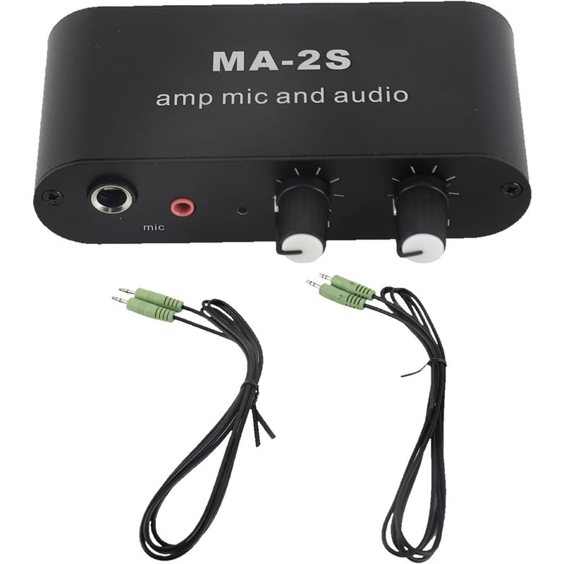 Audio And Music Mixer - M52K-MA-2S ไมโครโฟนพร้อมพรีแอมป์ผสมเสียงเพลง 1 ชุด ขนาด 6.5