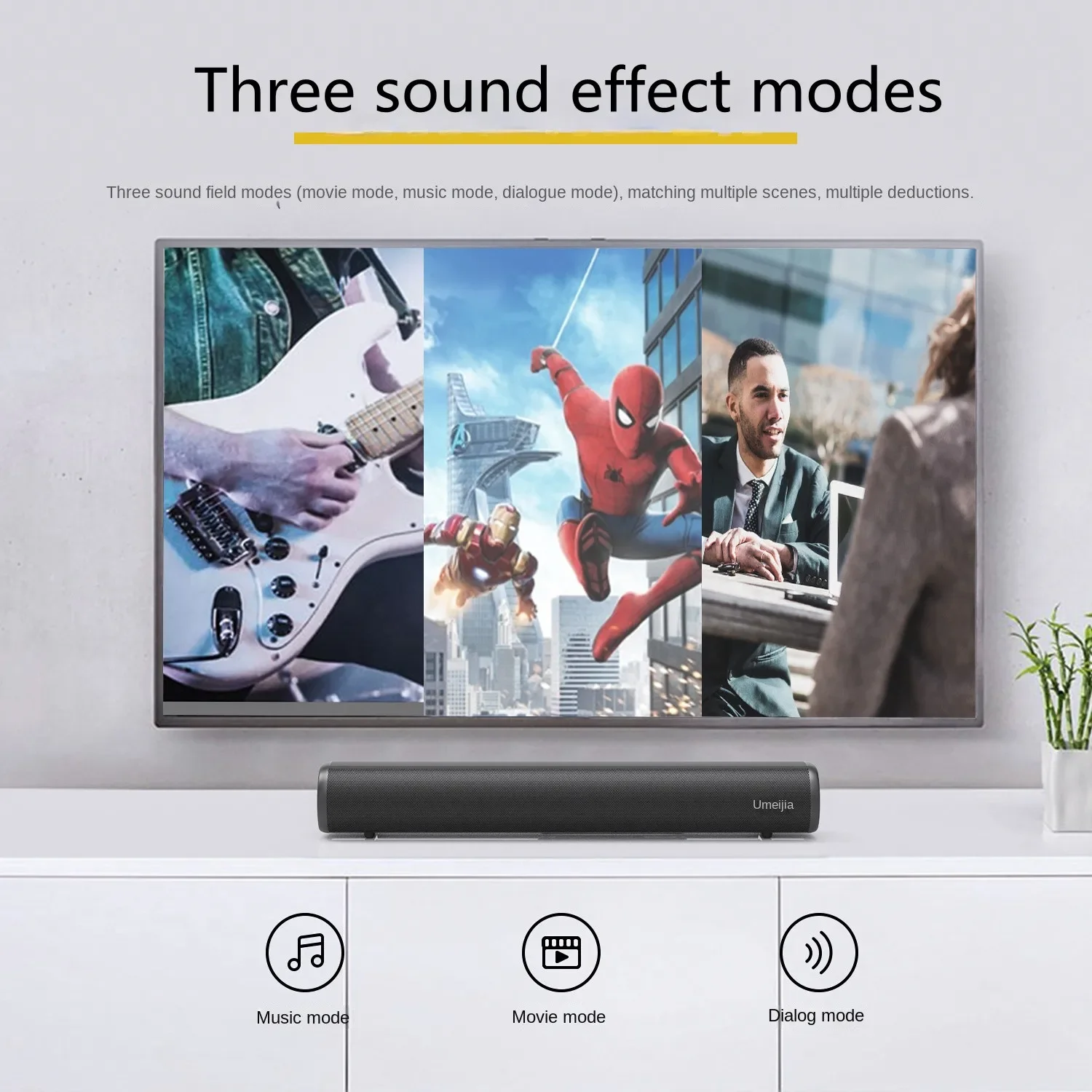 Apple Music Audio Quality - ลําโพงบลูทูธไร้สายกําลังสูง 60 วัตต์ระบบเสียงโฮมเธียเตอร์โปรเจคเตอร์ Echo Wall Soundbar