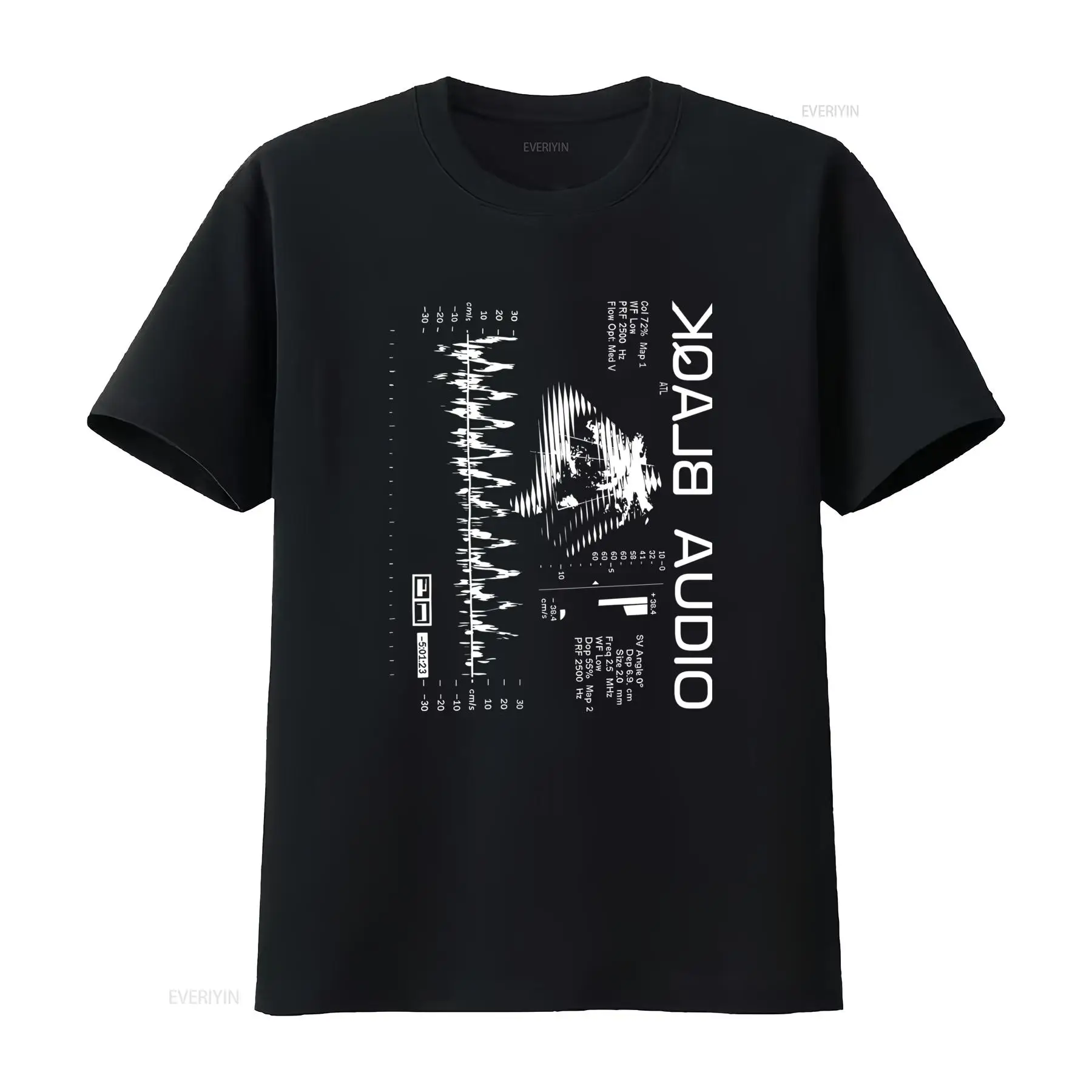 Audio Music Wave - เสื้อยืดลายคลื่นเสียงเพลงสไตล์สตรีทแวร์ของ Glitch สำหรับคนรักดนตรี เสื้อผ้าดีไซเนอร์สไตล์วินเทจลุคสตรีทแวร์เล็กน้อย