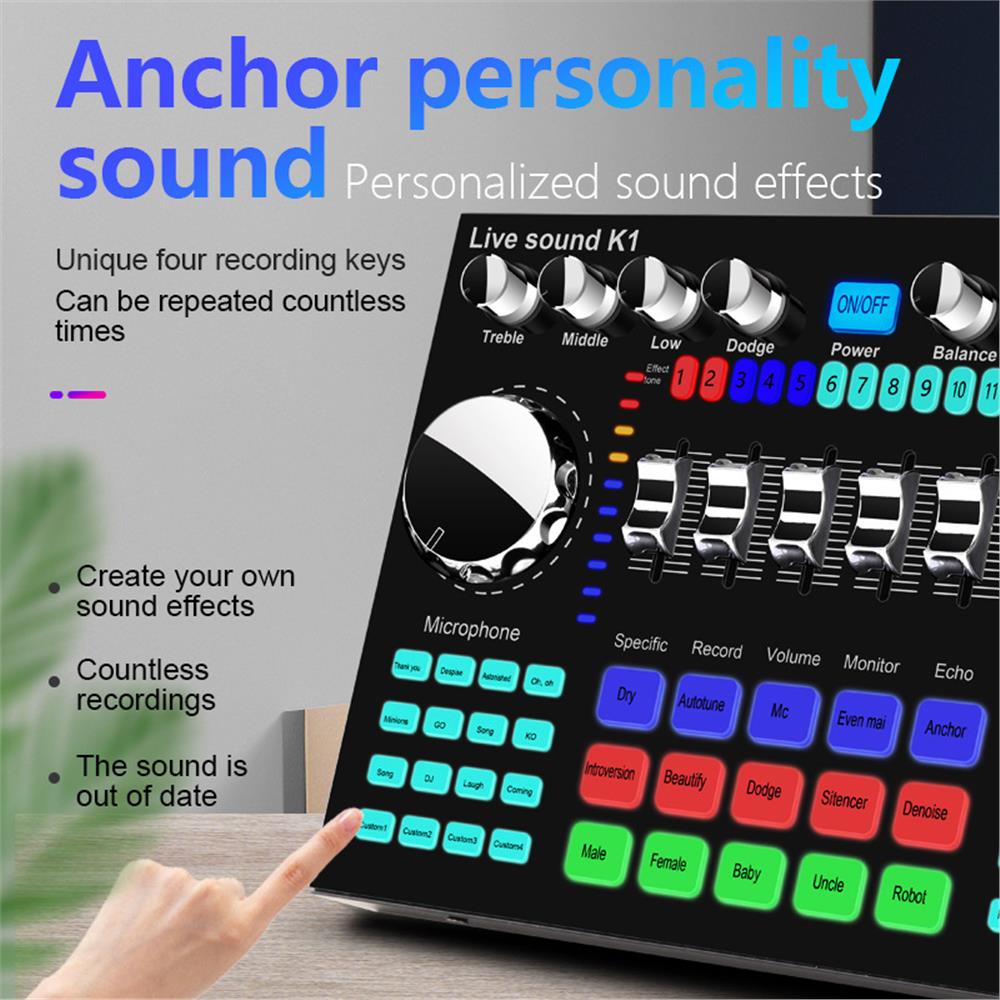 การ์ดเสียงสดแบบพกพา การ์ดเสียง - Audio And Music Mixer บทวิจารณ์และราคา