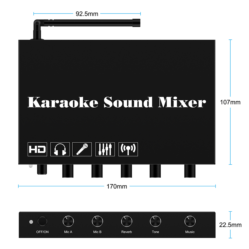 เครื่องผสมเสียง Audio mixerdj  - Audio And Music Mixer บทวิจารณ์และราคา