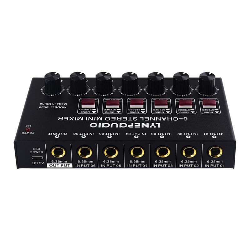 มิกเซอร์เสียงสเตอริโอ 6 ช่อง ร - Audio And Music Mixer บทวิจารณ์และราคา